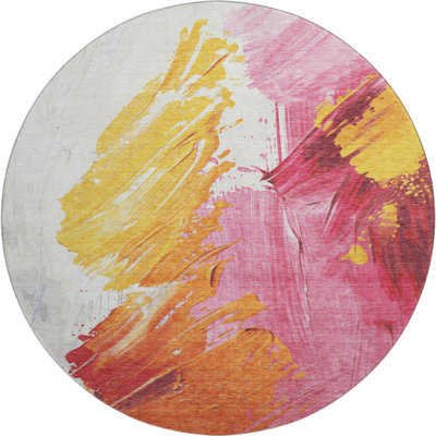 Premium Machine Washable Mayfield AMF1843 Abstract Rug