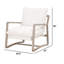 Fauteuil club en polyester 37 po Dihanna-622948098