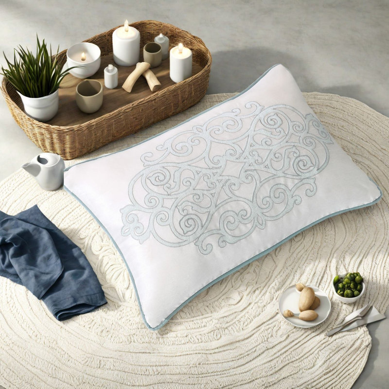 Luxury 12-piece Bedding Sets, Cotton Sheets, Jacquard Design, Blue King Size For Bedroom Comfort