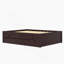 Lit plateforme double avec lit gigogne et 2 tiroirs, fabrication en bois massif, multiprise intégrée, finition espresso-21979696-21979697