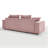 88.58'' Uphostery Sofa with Square Arms-694087919