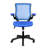 Techni Mobili Mesh Task Office Chair With Flip Up Arms, Blue