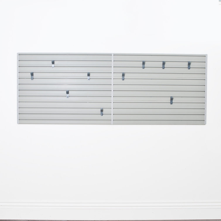 Flow Wall 11 Piece Slatwall Panel & Hook Storage Set - Slatwall