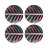 Tropical Leaf Magenta Rectangle Tabletop Set