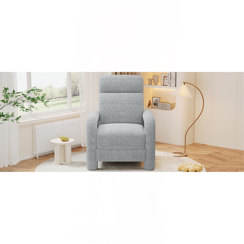 Fauteuil inclinable 31,25 po avec dossier inclinable et dossier réglable, Gris clair
