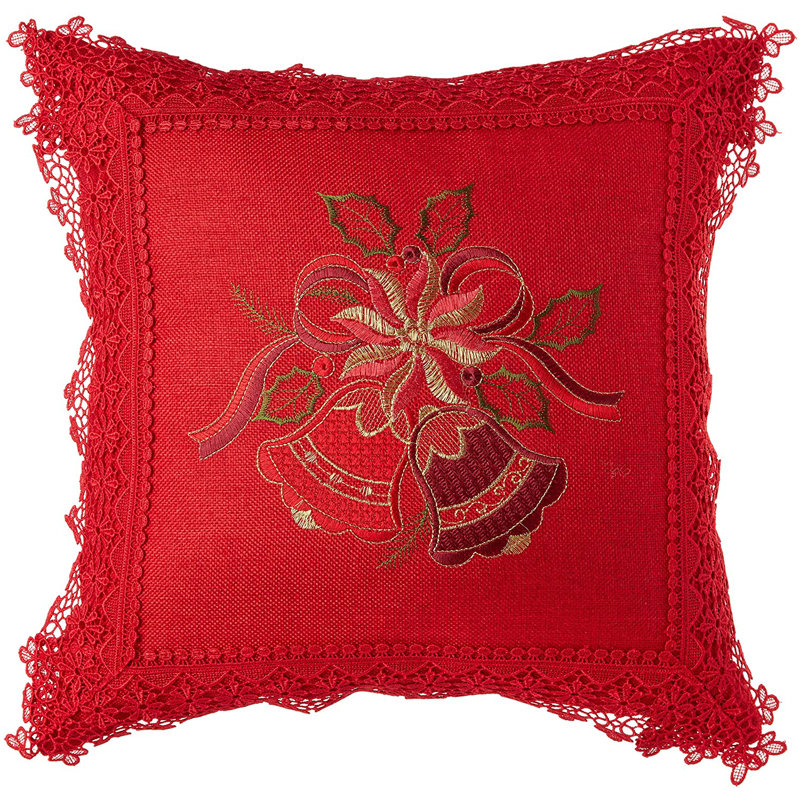 Embroidered Pillow Cover, Pillow Cover Only - No Insert
