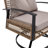 3 Pcs Patio Swivel Rocker Set With 2-Tier Coffee Table & Cozy Seat Back Cushions For Patio, Garden Or Balcony-2037193077