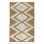 Warren Geometric Area Rug in Orange/White