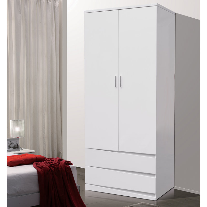 Brooker 2 Door Wardrobe, Cherry