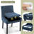 Corduroy Upholstered Solid Wood Dining Chair Side Chair (Set of 6)-105356789