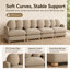 Canapé modulaire en chenille Veloria-42722751