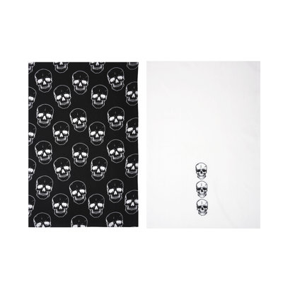 Ensemble de 2 linges à vaisselle Skull