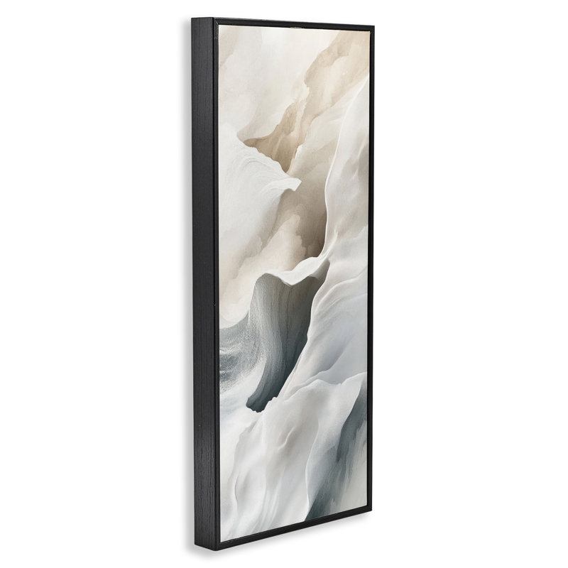 Giclée encadrée par le flux vital, conception par Irena Orlov, H 24 po x l 10 po, Giclée encadrée noir minuit