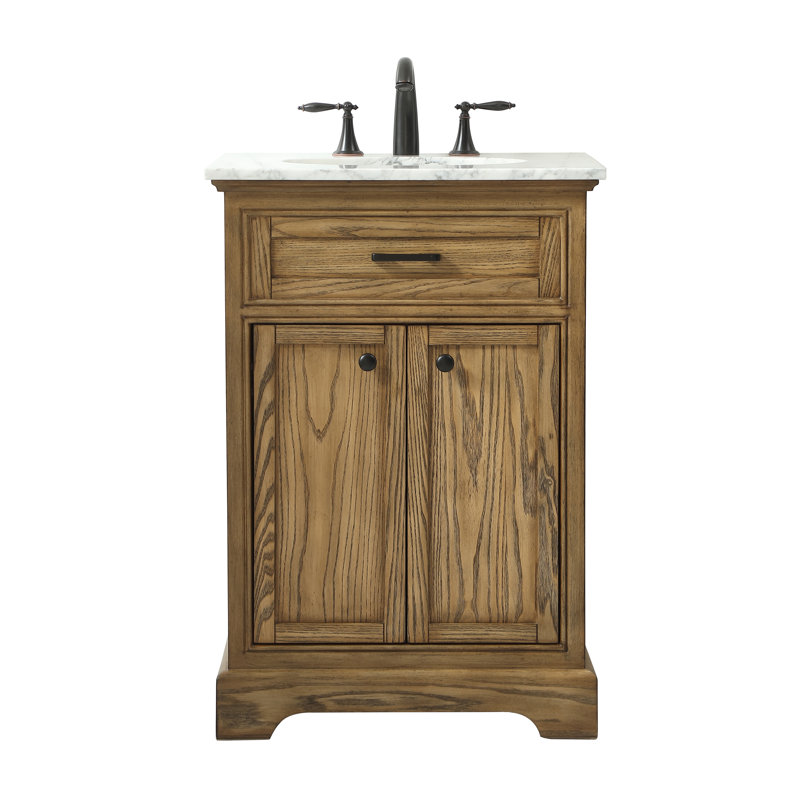 Ensemble de meuble-lavabo simple 24 po Hermes, Bois flottant