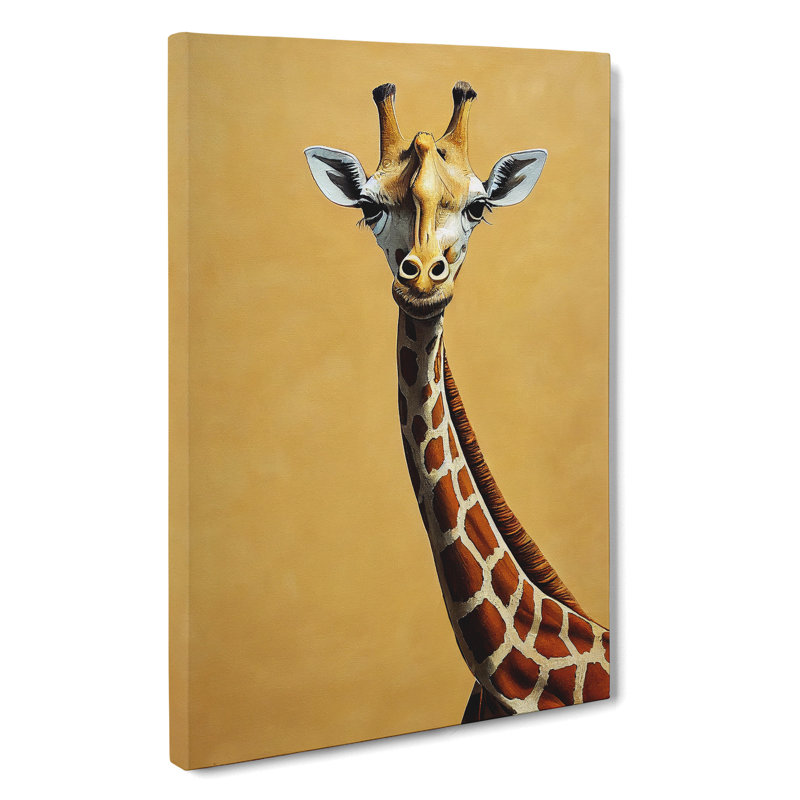 XC1022-1753X Cute Giraffe - Wrapped Canvas Print, 50cm H x 35cm W x 3cm D