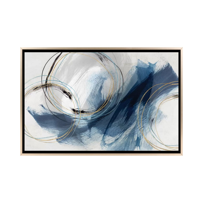Detour by Isabelle Z Graphic Art Print, 26" H x 40" W, Floater Framed Canvas, Champagne