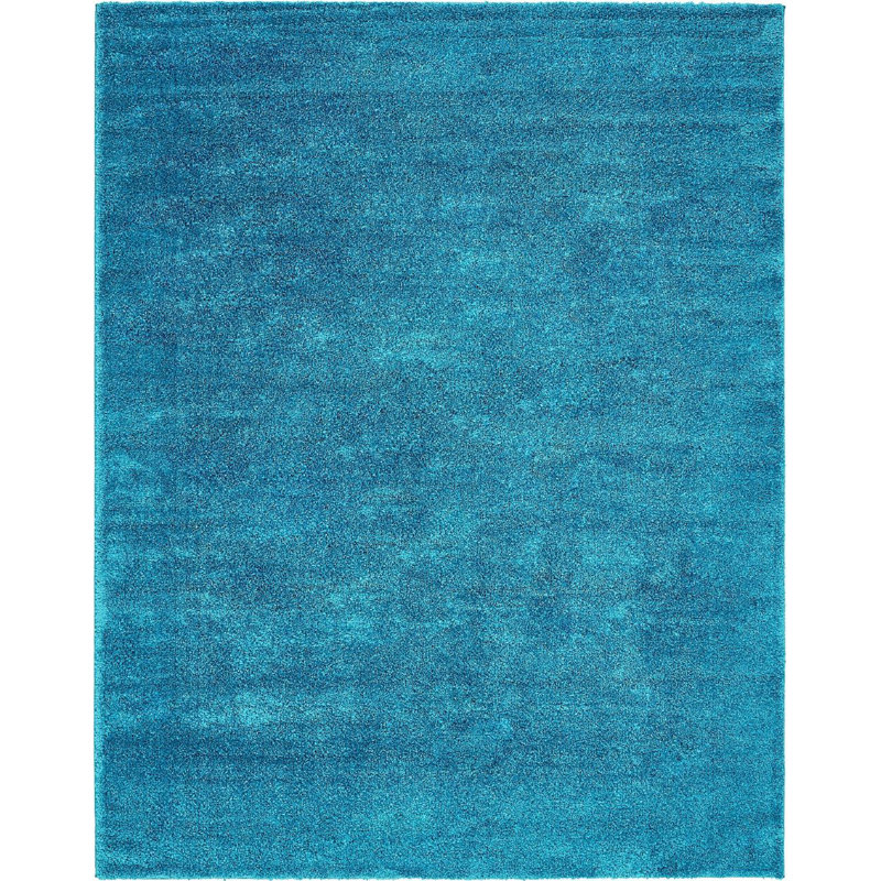 Tapis bleu Carrie, Rectangulaire 5 pi x 7 pi 7 po