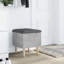 Antlia 42cm Wide Square Solid Colour Ottoman with Storage