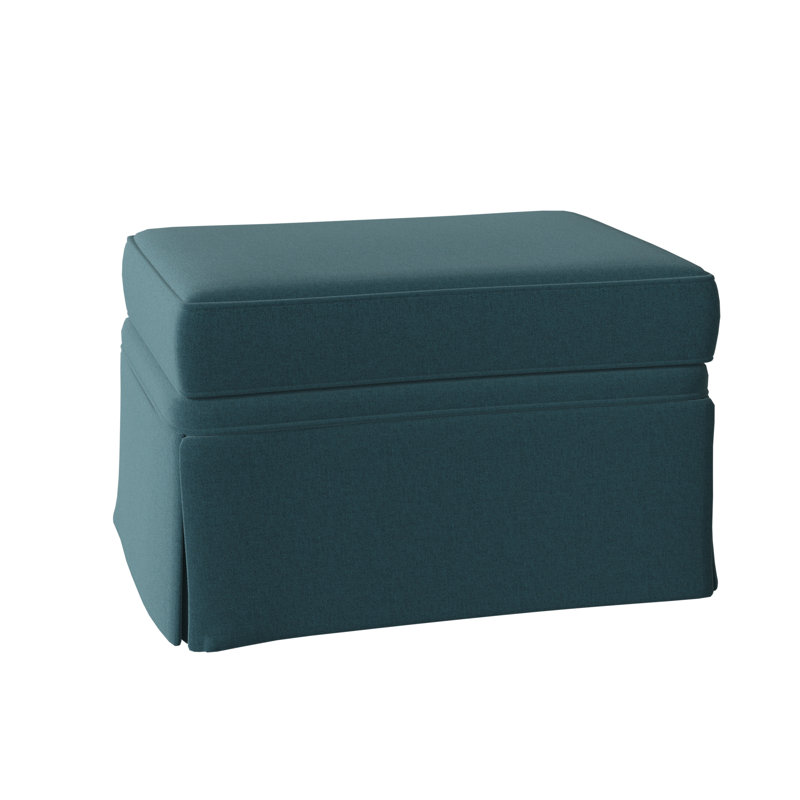 Milan Upholstered Ottoman, Turquoise (8789 91)