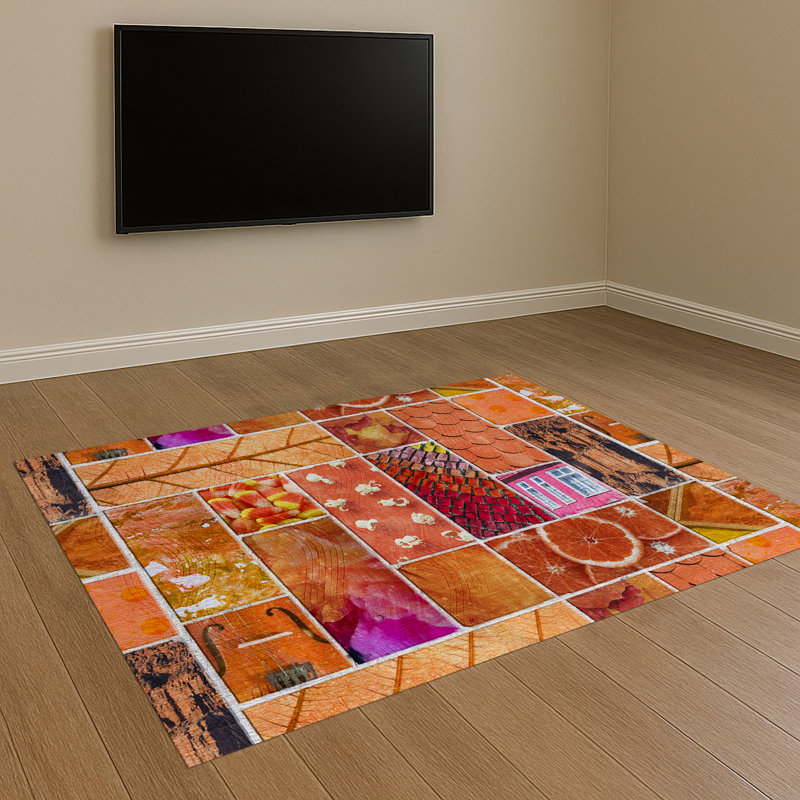 Patchwork Area Rug, Rectangle 140 x 200 cm