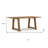 72" Natural Solid Wood Dining Table