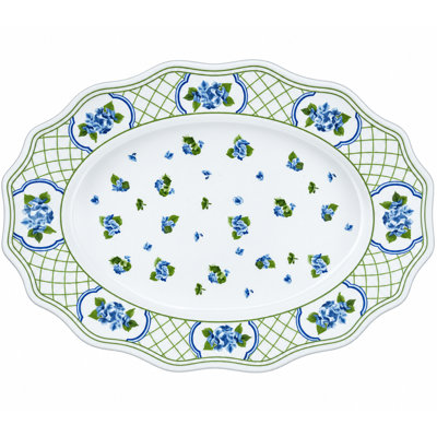 Green Hydrangea Serving Platter