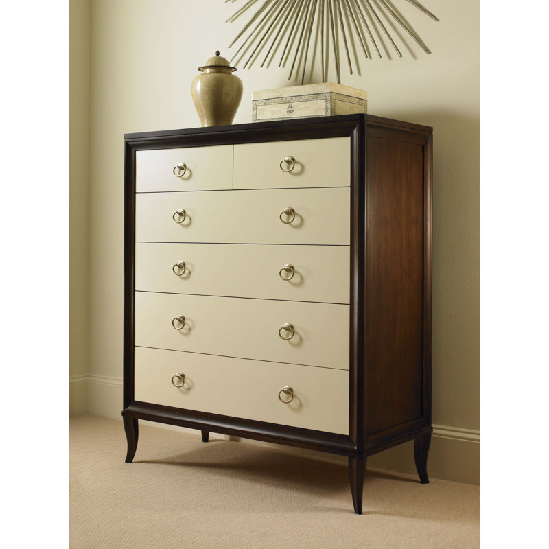 Tribeca 6 - Drawer Dresser, Tribeca/Cream