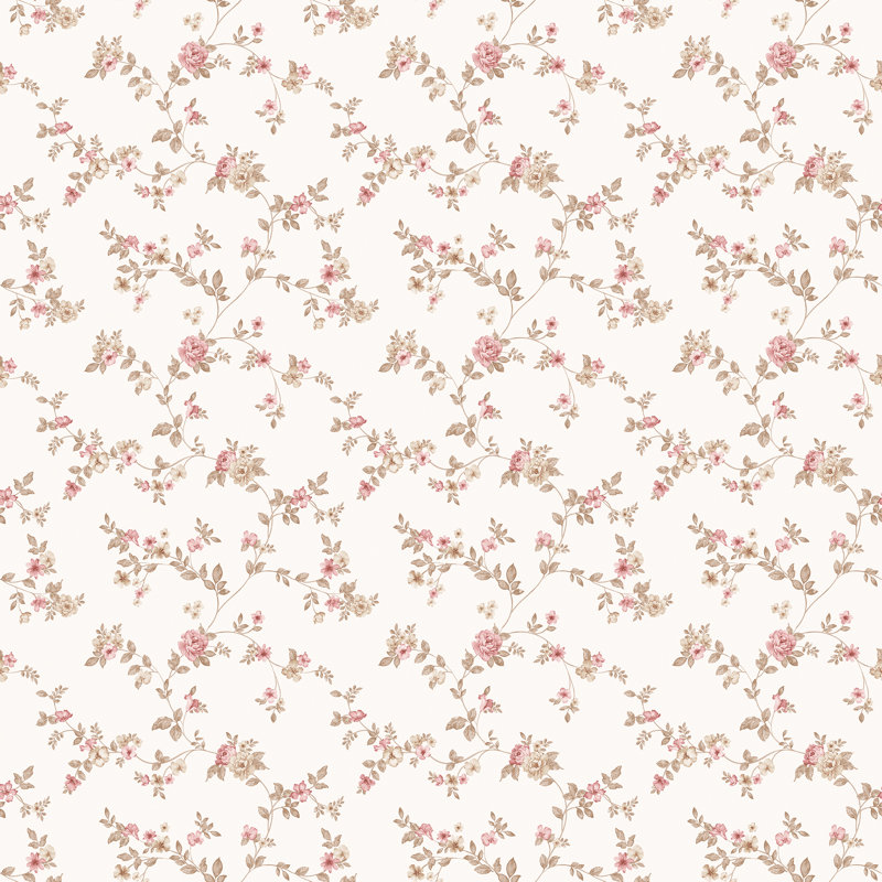 Bryantown 10m x 53cm Matte Wallpaper Roll, Pink