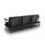 230cm Wide Metal Patio Sofa with Cushions-2124266317