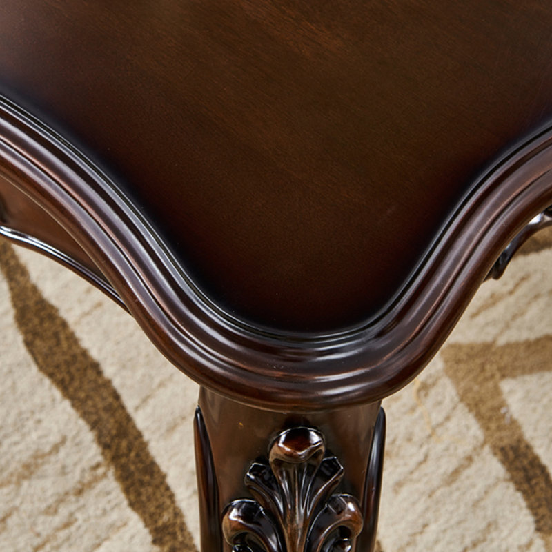 European-style carved simple coffee table, 20.5" H x 63" L x 35.4" W