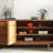 Simple Modern Elm Solid Wood Sideboard