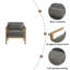 Fauteuil d'appoint à accoudoirs avec coussin lombaire-2091172478
