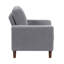 Chaise de salon moderne en velours côtelé rembourré avec coussin confortable en bois massif 1pc-757385419