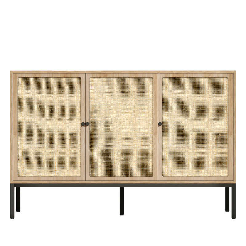 Leclair Natural Rattan 47'' Wide Sideboard, Brown