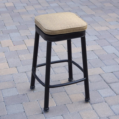Coggeshall Outdoor Patio Stool with Cushion