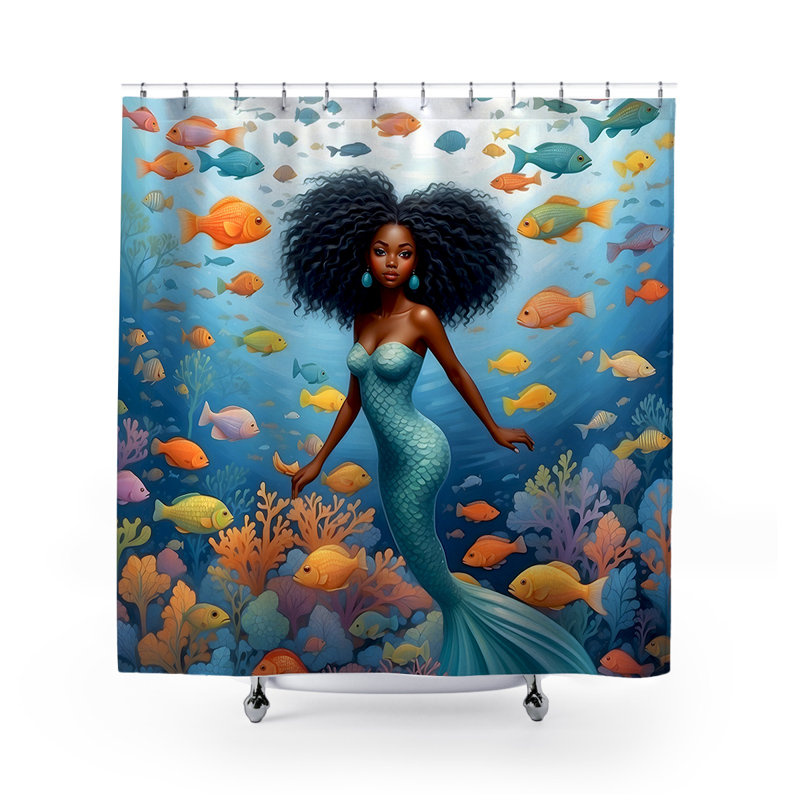 Rideau de douche Coralia Mermaid