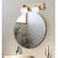 Honorina 6.5 In. 2 Light Gold Vanity With Opal Glass Shade