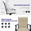 Chaises de patio pivotantes (2) - Harnais, conception ergonomique pour le jardin, la cour, l'utilisation de la terrasse 2Pcs