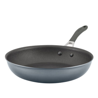 AnolonX SearTech(TM) Nonstick 12 Open Frying Pan with Helper Handle