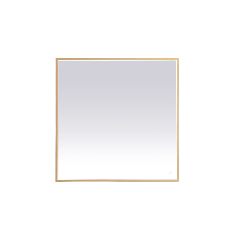 Miroir Piche, Laiton, 36 po x 36 po