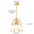 Jamei 1 - Light Dimmable Crystal Empire Chandelier