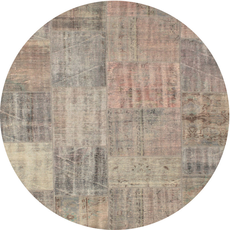 Staten Patchwork Indoor Rug, Round 8'