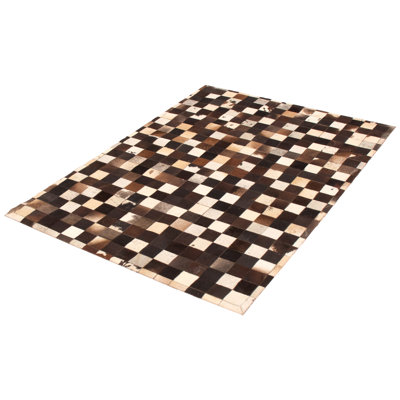Shorehamby Cowhide Checkered Indoor Rug