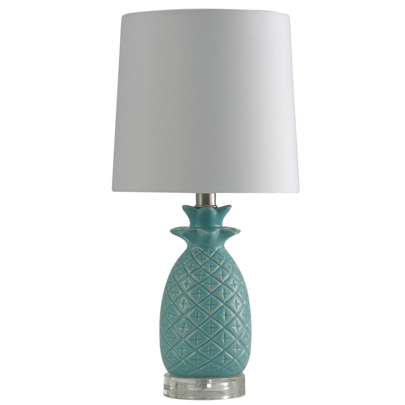 Grubb Ceramic Table Lamp, White, Yellow
