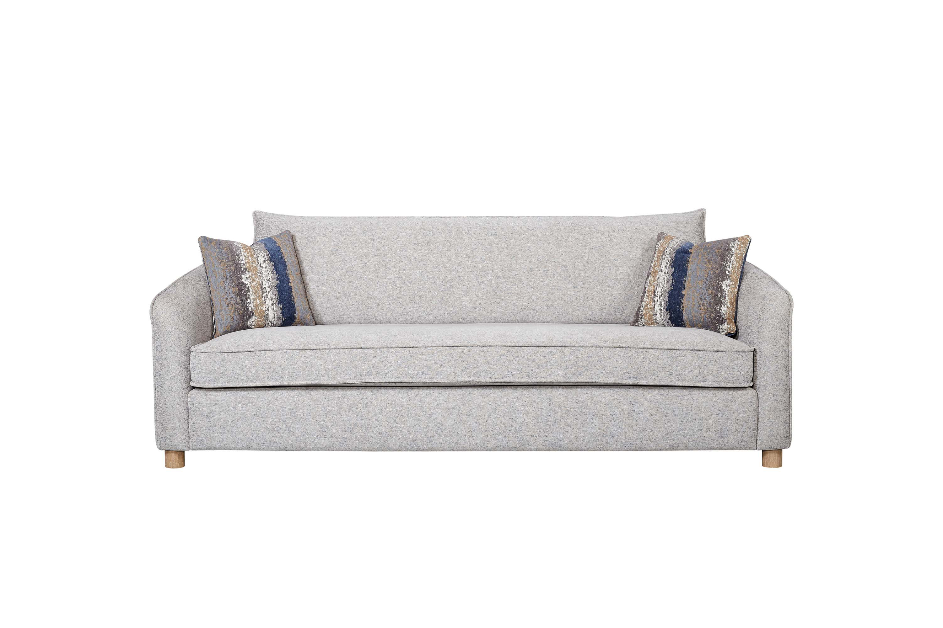 Latitude Run® Sofa Fabric - 2 Down Pillows | Wayfair