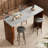 55" Long Counter Height Bar Table for 4-6 People, Kitchen, Dining Room, Balcony, Living Room-1834356034