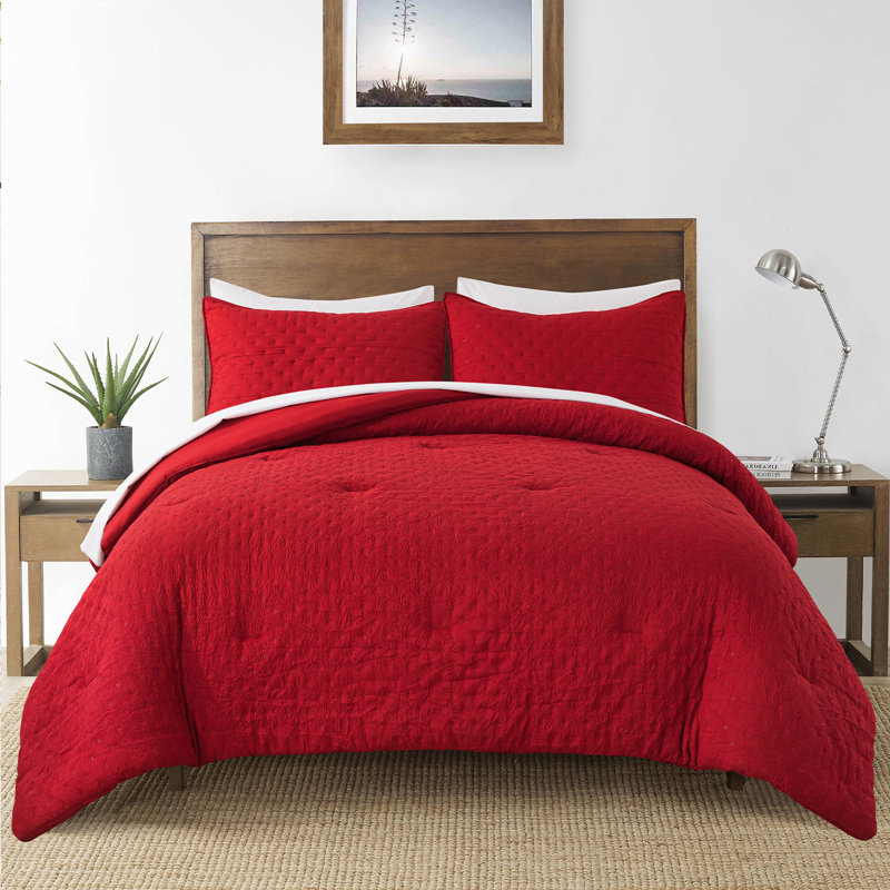 Ensemble d'édredon en microfibre, Grand, Bourgogne