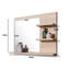 Jakia Rectangle Wall Mirror with Shelves-1918177114