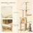 Plush Sturdy Interactive Cat Condo Tower Scratching Post Activity Tree House