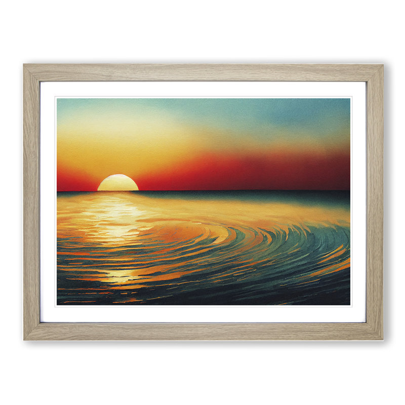 XH1022-4327X Glorious Watercolour Sunset Vol.2 - Single Picture Frame Print